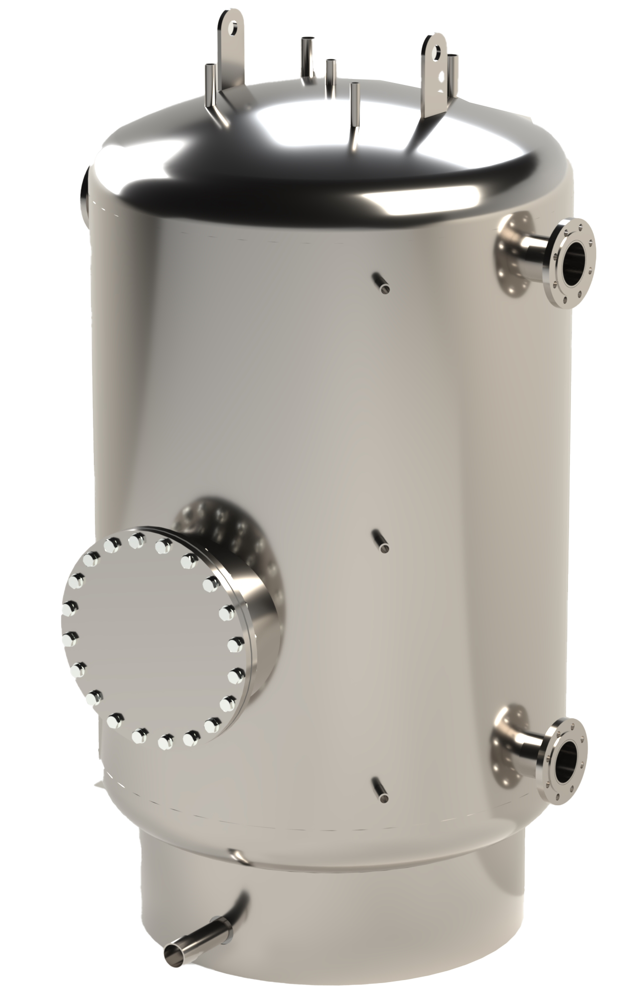 Stainless steel chilled water vessels